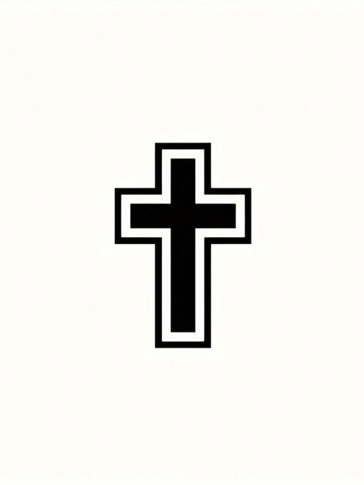 1 Pc Cross Personalized Car Sticker, Modification Decorative Sticker, Waterproof And Sun-Resistant, Fade-Resistant, Strong Adhesion, No Residue When Removed, No Damage To Paint Surface, Suitable For C