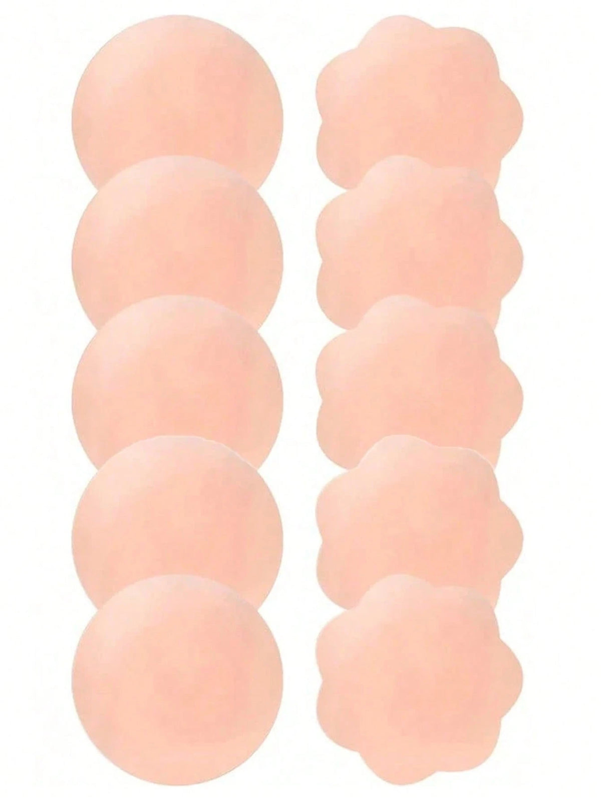 10pcs Reusable Seamless Silicone Bra Liners- Invisible, Self-Adhesive, Nipple Concealer For Women- Comfortable, Breathable, Easy To Clean Bra Accessories
