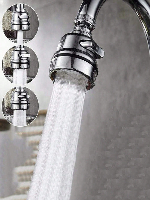 1pc 3-Mode Kitchen Faucet Aerator, Sink Water Tap Extender With 360 Degree Swivel, Anti-Splash Faucet Sprayer Head Home Bathroom Decor Fall Decor Back To School