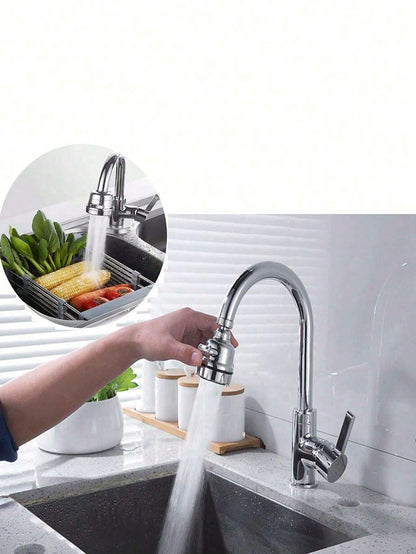 1pc 3-Mode Kitchen Faucet Aerator, Sink Water Tap Extender With 360 Degree Swivel, Anti-Splash Faucet Sprayer Head Home Bathroom Decor Fall Decor Back To School