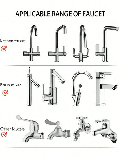 1pc 3-Mode Kitchen Faucet Aerator, Sink Water Tap Extender With 360 Degree Swivel, Anti-Splash Faucet Sprayer Head Home Bathroom Decor Fall Decor Back To School