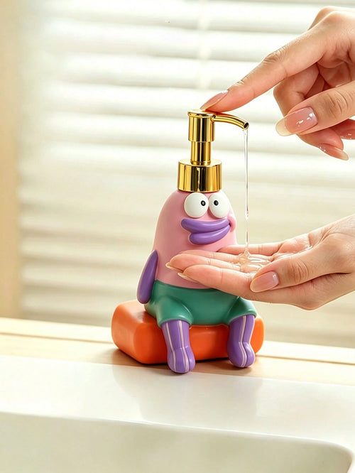 1pc Cartoon Cute Fish Refillable Liquid Soap Dispenser Bottle, Portable Travel Size Shampoo/Body Wash/Lotion Container, Surprise Gift For Friends