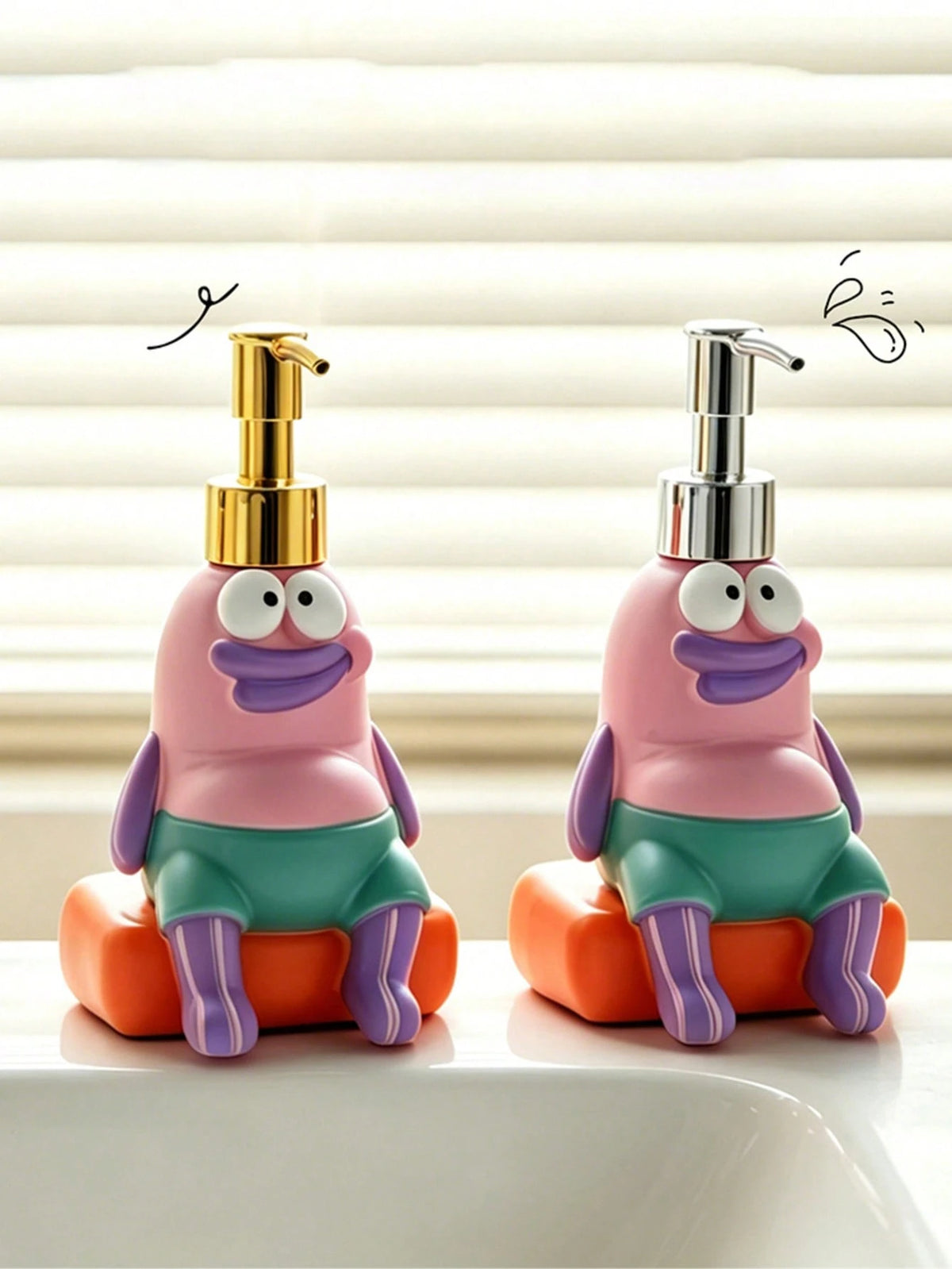 1pc Cartoon Cute Fish Refillable Liquid Soap Dispenser Bottle, Portable Travel Size Shampoo/Body Wash/Lotion Container, Surprise Gift For Friends