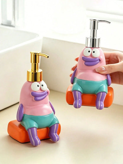 1pc Cartoon Cute Fish Refillable Liquid Soap Dispenser Bottle, Portable Travel Size Shampoo/Body Wash/Lotion Container, Surprise Gift For Friends