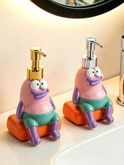 1pc Cartoon Cute Fish Refillable Liquid Soap Dispenser Bottle, Portable Travel Size Shampoo/Body Wash/Lotion Container, Surprise Gift For Friends