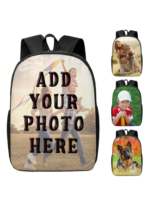 1pc Custom Backpack With Photos Backpacks Travel Rucksack Personalized Backpack For Man