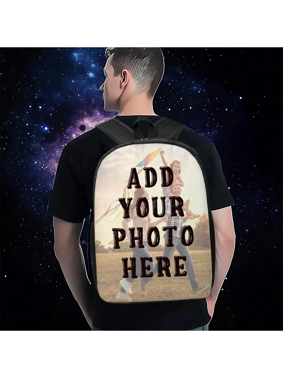 1pc Custom Backpack With Photos Backpacks Travel Rucksack Personalized Backpack For Man