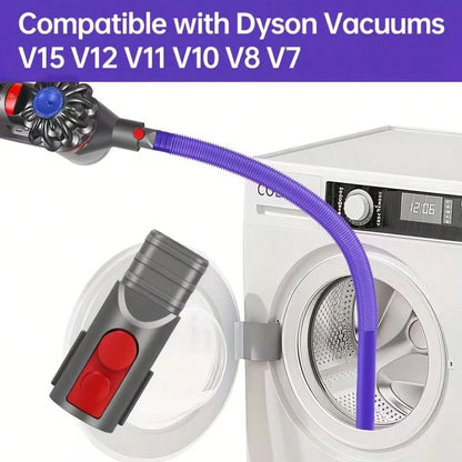 1pc Dryer Vent Cleaner And Lint Remover Vacuum Cleaner Accessory- Compatible With V15/V12/V11/V10/V8/V7 Vacuum Cleaners, Dryer Vent Lint Removal System, Commercial Lint Vacuum Hose Attachment