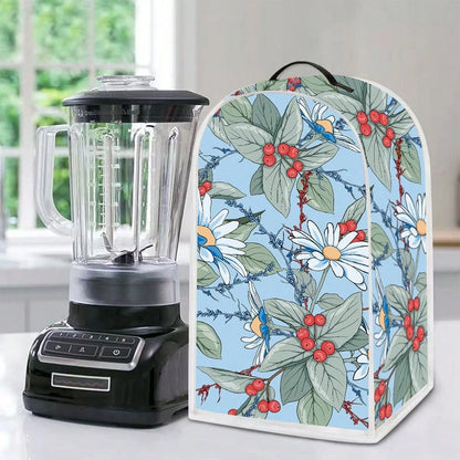 1pc Dust-Proof Cover For Juicer, Modern Style Polyester Flower Printing. For 1-3 Quart Stand Mixer. Home Decoration, Household Appliance Cover. Dust-Proof And Washable.