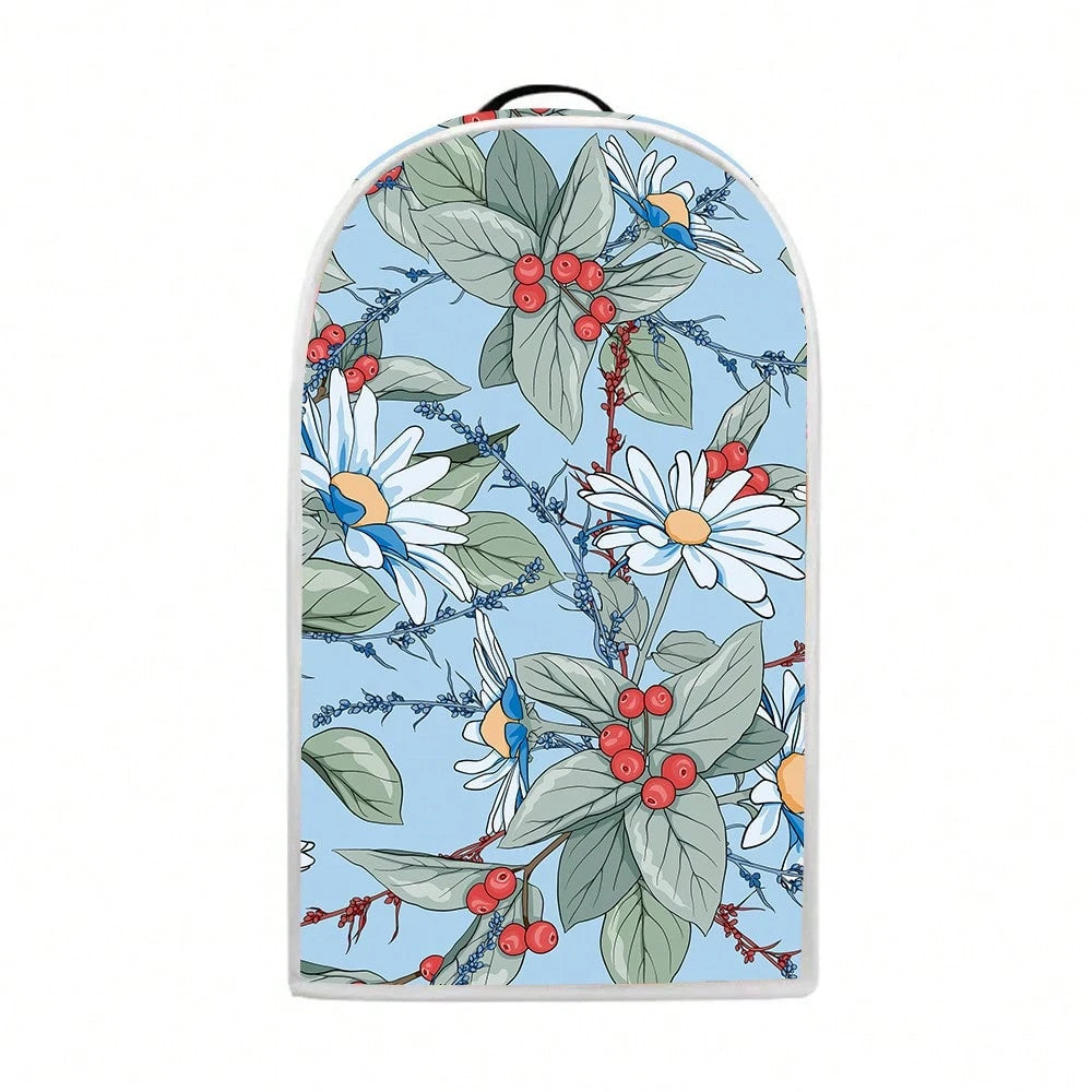 1pc Dust-Proof Cover For Juicer, Modern Style Polyester Flower Printing. For 1-3 Quart Stand Mixer. Home Decoration, Household Appliance Cover. Dust-Proof And Washable.