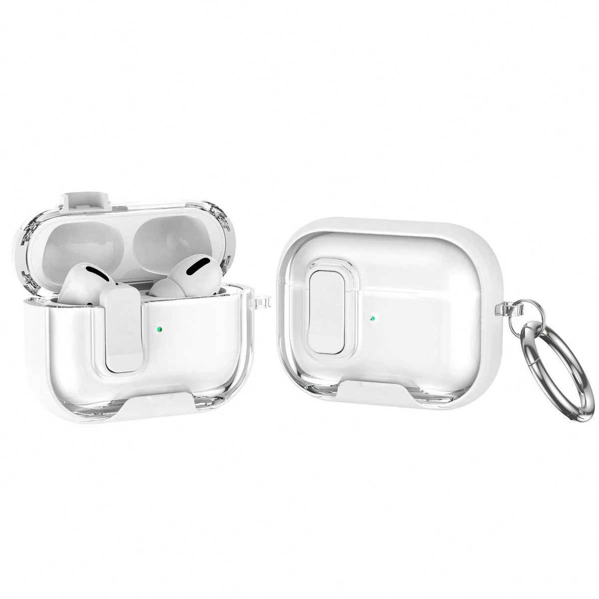 1pc Fashion Business Vertical Protective Case, Compatible With Apple Bluetooth Earbuds 4th Generation Active Noise Cancelling, With Lock, Pro 3/2nd Generation Earbuds Protective Case, Anti-Opening Ear