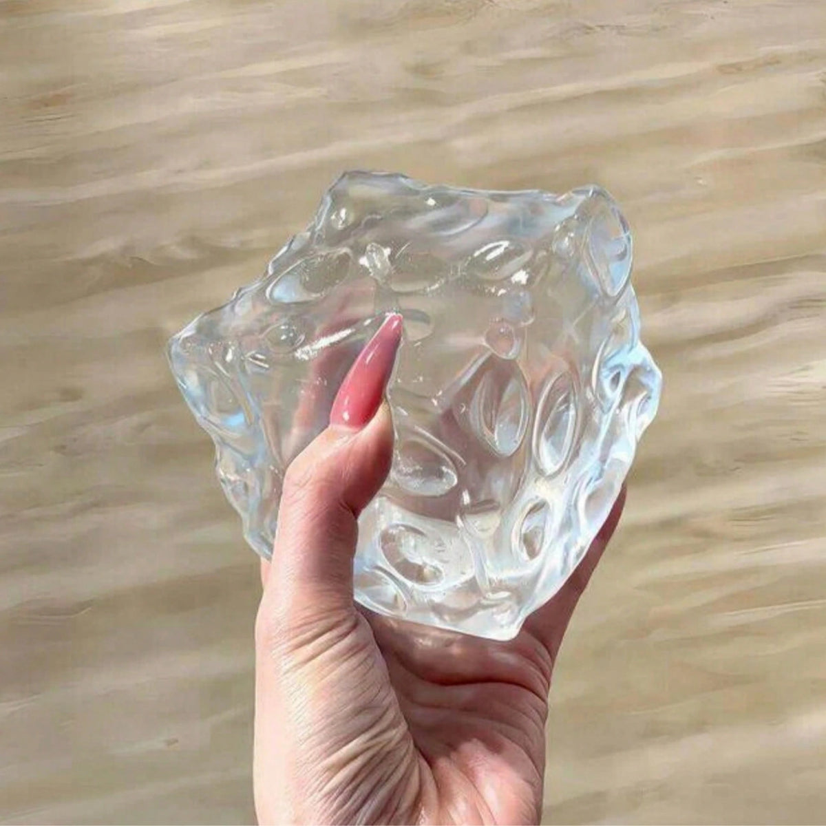 1pc Handmade Cute New Transparent Cheese Soft Squeeze Toy, Slow Rebound Soft Squeeze Stress Relief Toy, Japanese Style Cute Desktop Decoration, Squishy-Squishys-Squishies-Squishy Toys-Crunchy Squishy