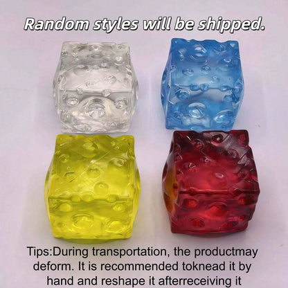 1pc Handmade Cute New Transparent Cheese Soft Squeeze Toy, Slow Rebound Soft Squeeze Stress Relief Toy, Japanese Style Cute Desktop Decoration, Squishy-Squishys-Squishies-Squishy Toys-Crunchy Squishy