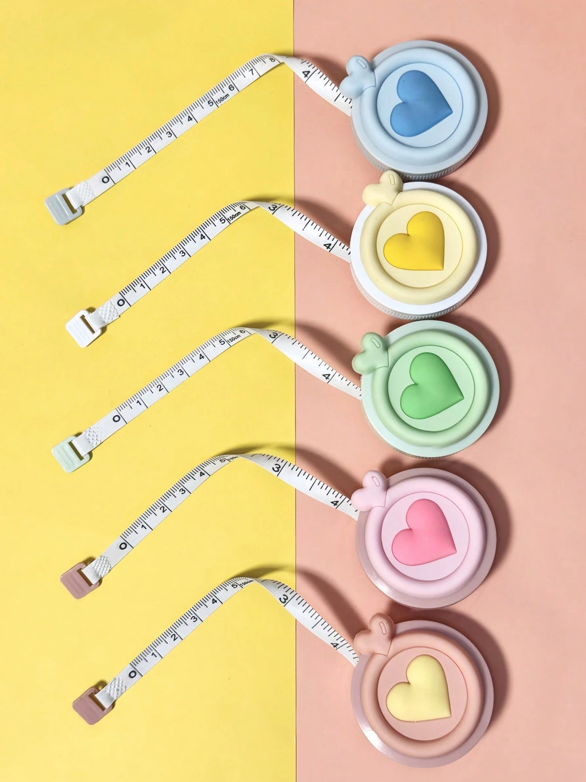 1pc Macaron Color Retractable Tape Measure, Double-Sided Metric/Imperial Mini Ruler, Useful For Measuring Length, Height, Distance, Chest, Waist, Hip, Height, Clothing Size