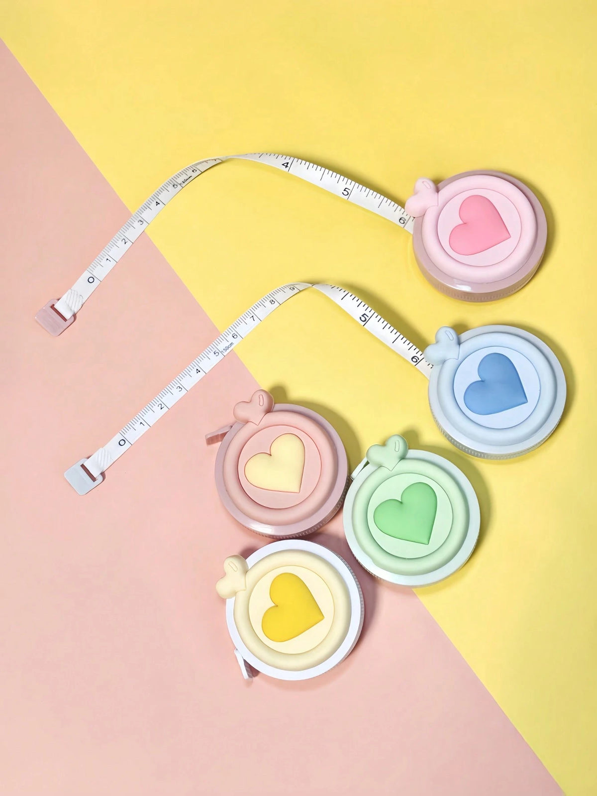 1pc Macaron Color Retractable Tape Measure, Double-Sided Metric/Imperial Mini Ruler, Useful For Measuring Length, Height, Distance, Chest, Waist, Hip, Height, Clothing Size