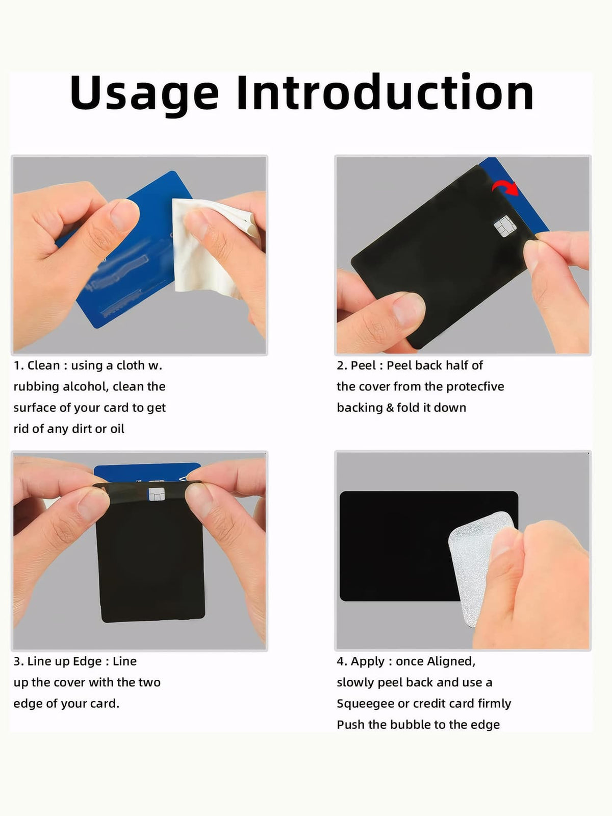 1pc Minimalist Solid Color Credit Card Skin Sticker, Made Of PVC Material With Scratch-Resistant, Anti-Slip, Fingerprint-Proof Features, Suitable For Credit Cards, Debit Cards, ID Cards, DIY Decor And