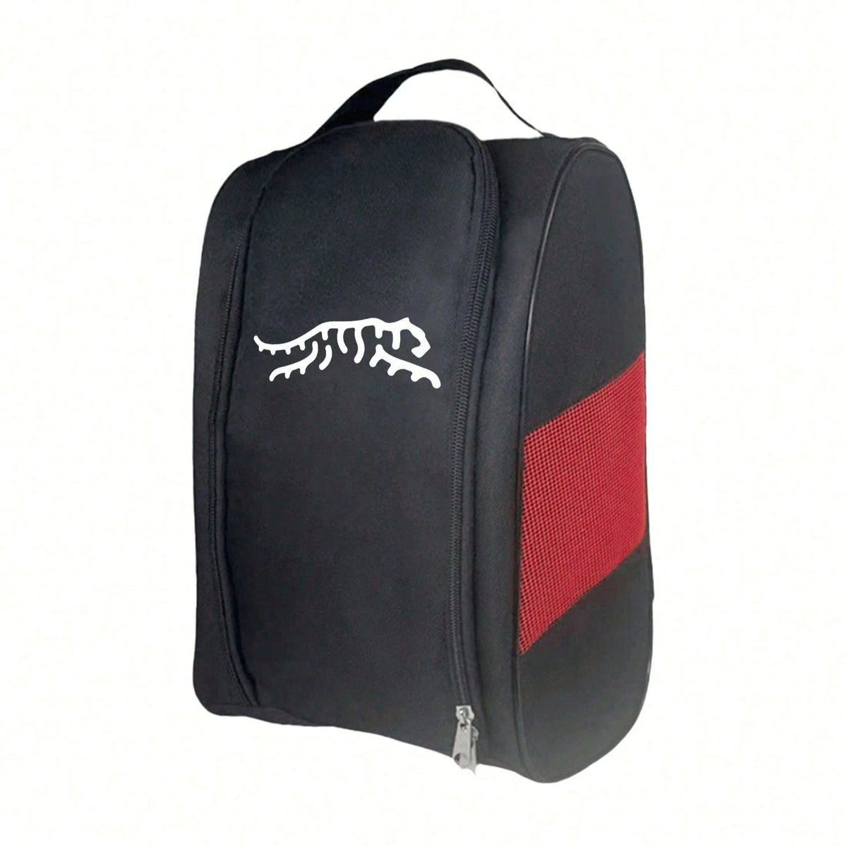 1pc Portable Mini Nylon Golf Shoe Bag, Tiger Stripe Pattern, Can Be Used For Storing Tools