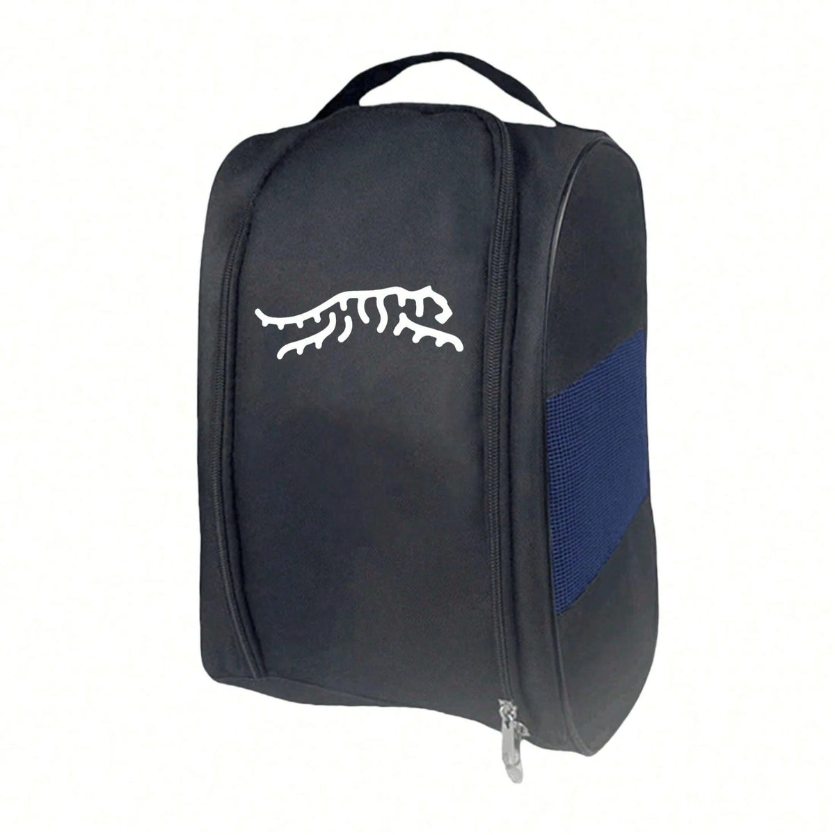 1pc Portable Mini Nylon Golf Shoe Bag, Tiger Stripe Pattern, Can Be Used For Storing Tools