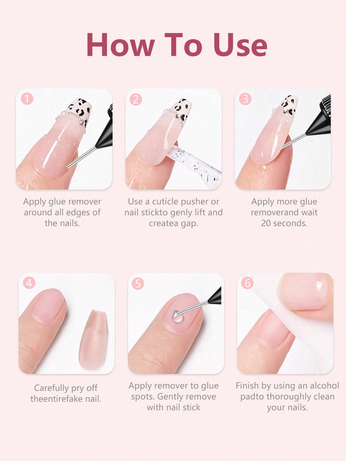 20ml Precision Nail Glue Remover, Suitable For Press-On Nails, Multi-Purpose Nail Tip Remover, Gentle Gel X Nail Glue Remover, Acetone-Free Nail Polish Remover