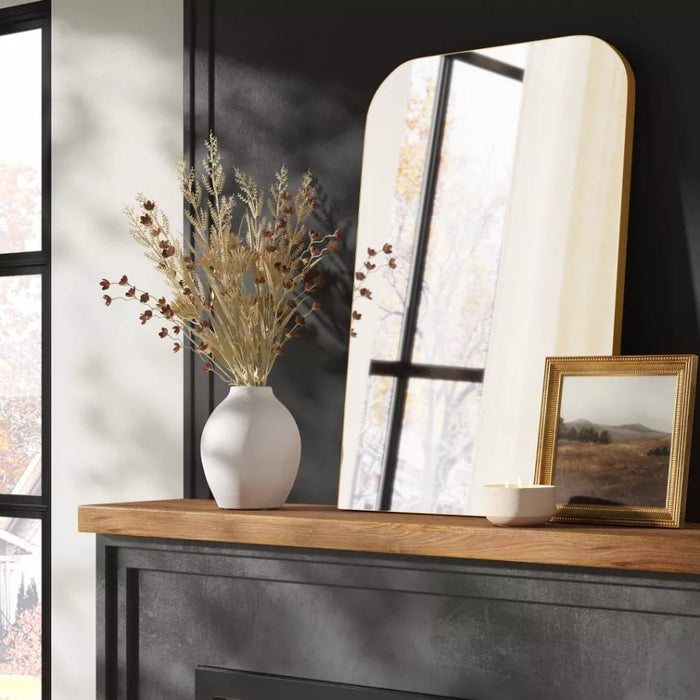 24" x 36" Infinity Mantle Mirror - Brass - Wichita Home Outlet