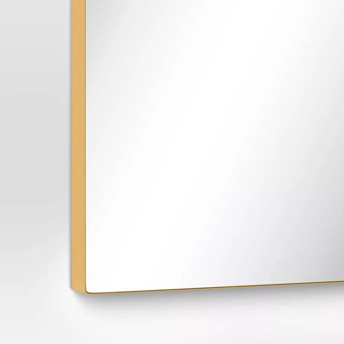 24" x 36" Infinity Mantle Mirror - Brass - Wichita Home Outlet