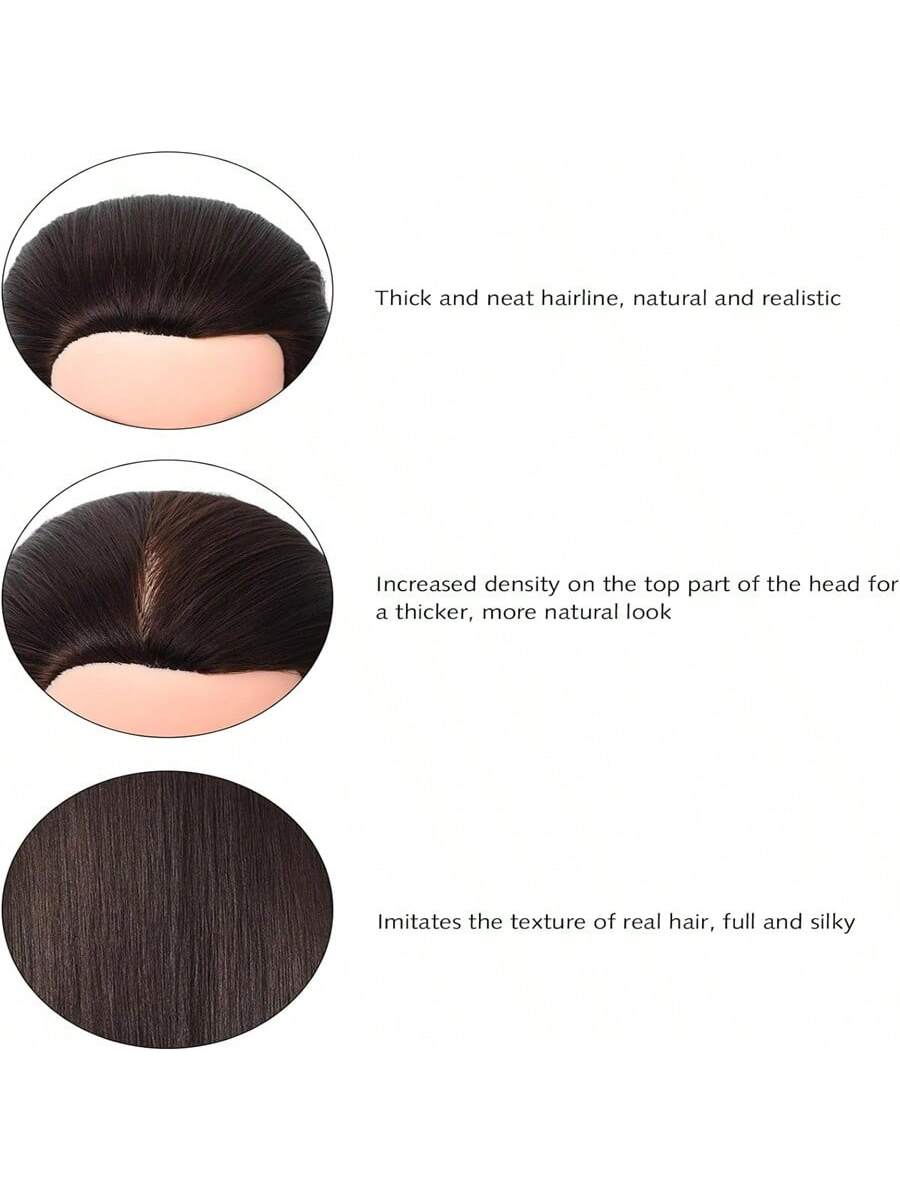 26 Inch Slicked Back Hair Teaching Head Cosmetology Mannequin Head Straight Training Head Cosmetology Mannequin Styling Braid Curly Cut Practice Doll Head Christmas