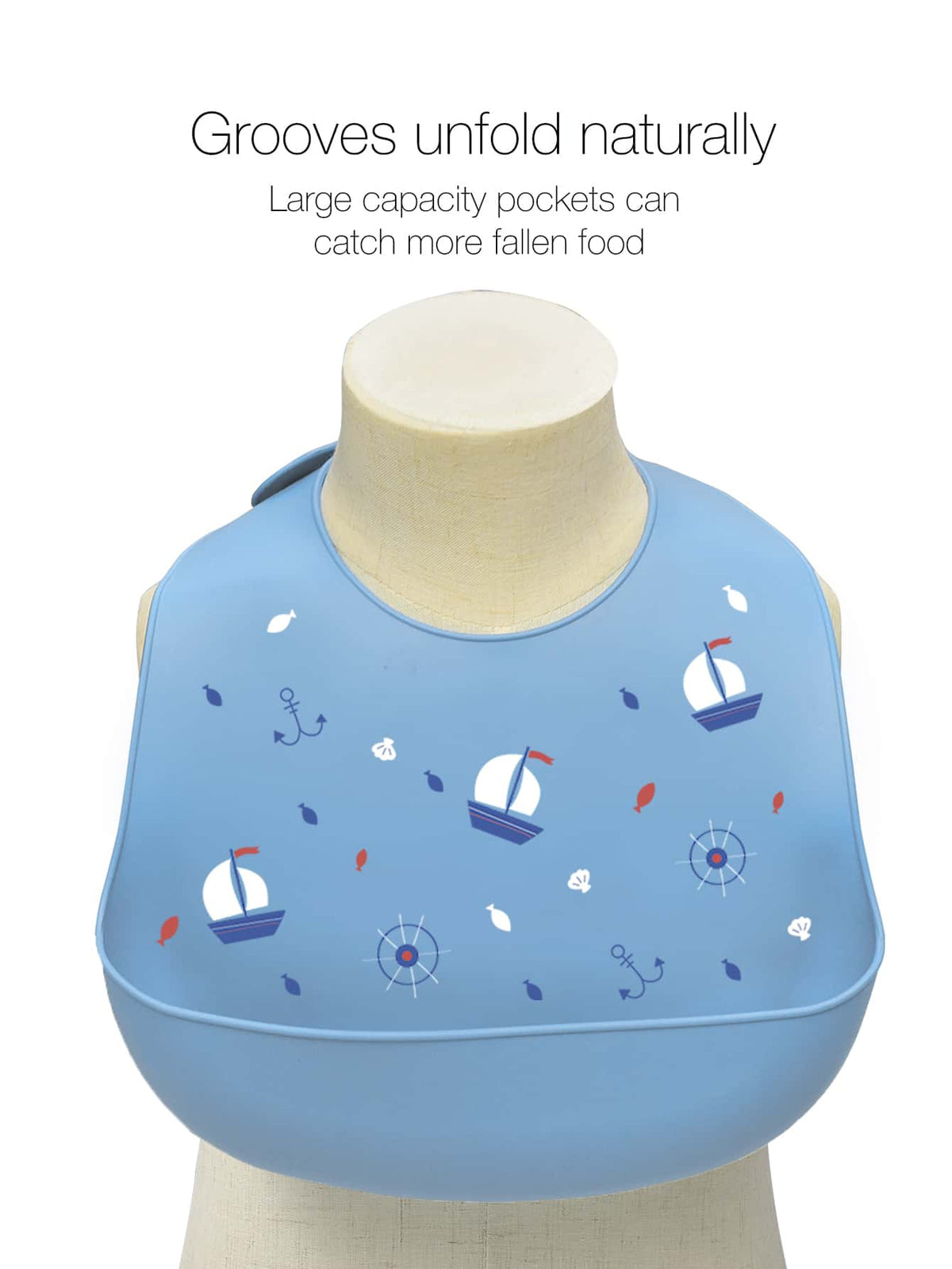 2pcs Baby Ship Pattern Bib