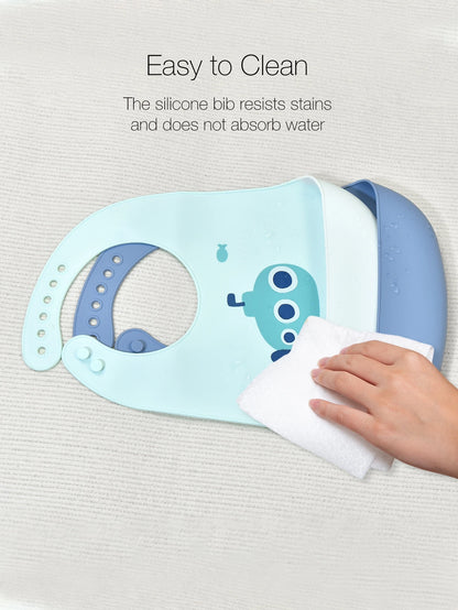 2pcs Baby Ship Pattern Bib