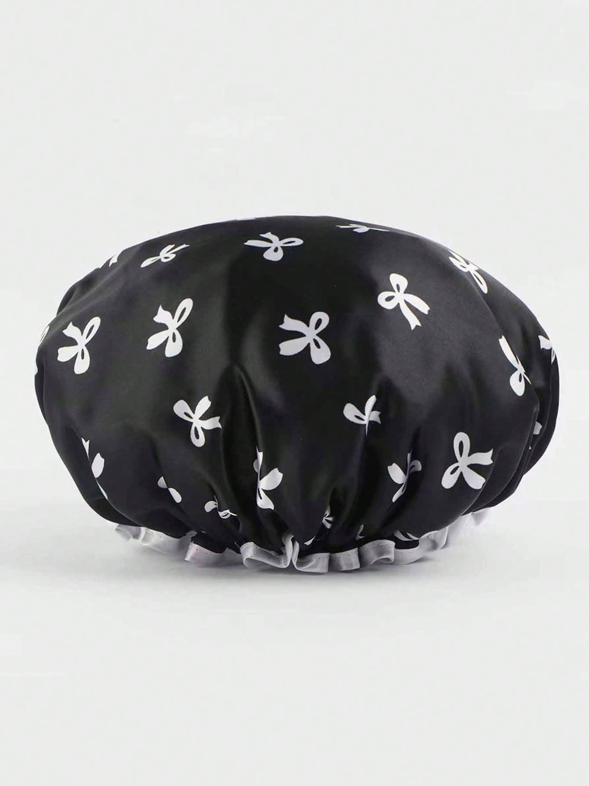 3/2/1Pc Waterproof Double-Layer Bow Shower Cap, Elastic Shower Cap, Adult Kitchen Oil-Proof Cap, Bathroom Hair Drying Cap, Elastic And Adjustable, Suitable For Face Washing, Drying Hair, Makeup, Cooki