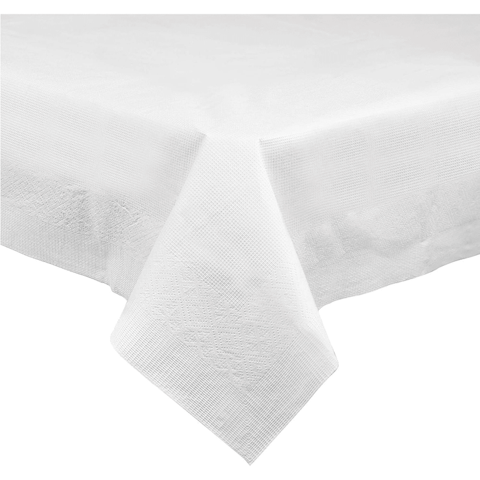 3 Ply Paper & Plastic Tablecloth for Rectangle Tables - 5 Pack - Wichita Home Outlet