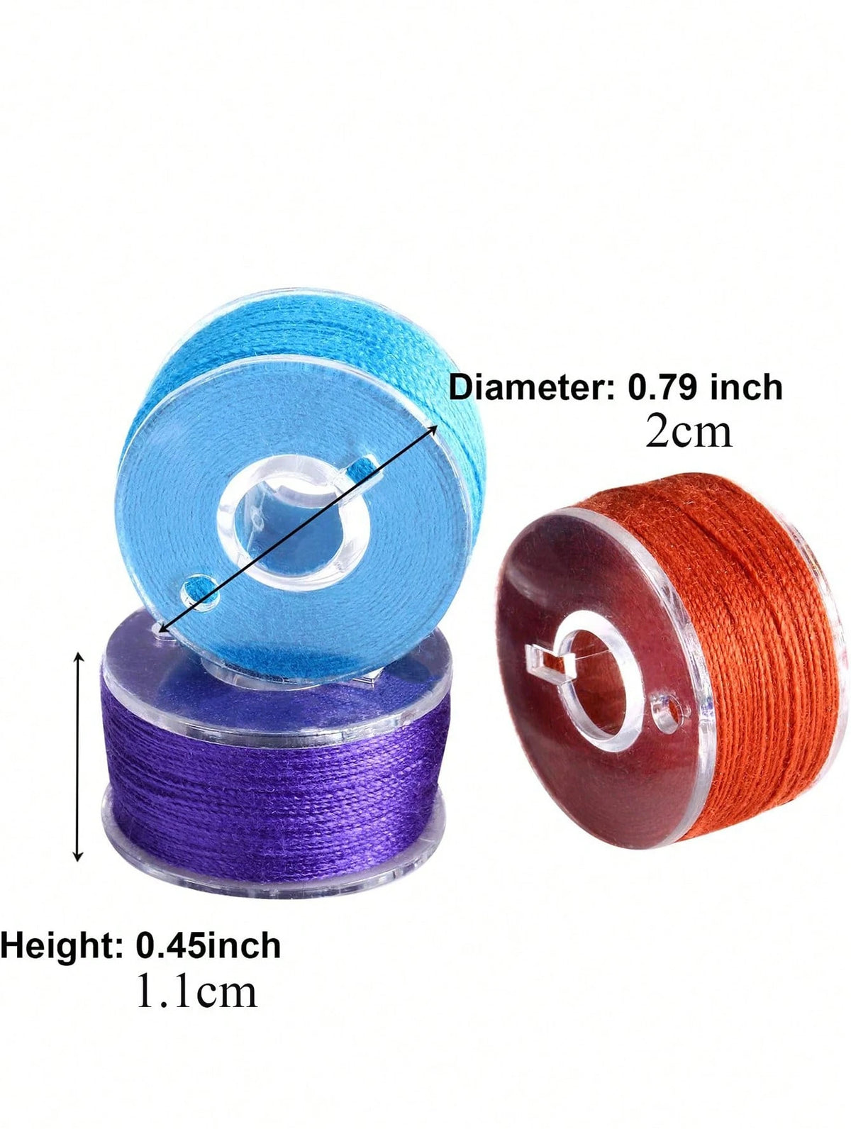 30/50/100pcs Pre-Wound Sewing Bobbin Thread, Size A 15 Class, Random 36 Colors Polyester Bobbin Thread, Suitable For Brother/Singer/Babylock/Janome Sewing Machines