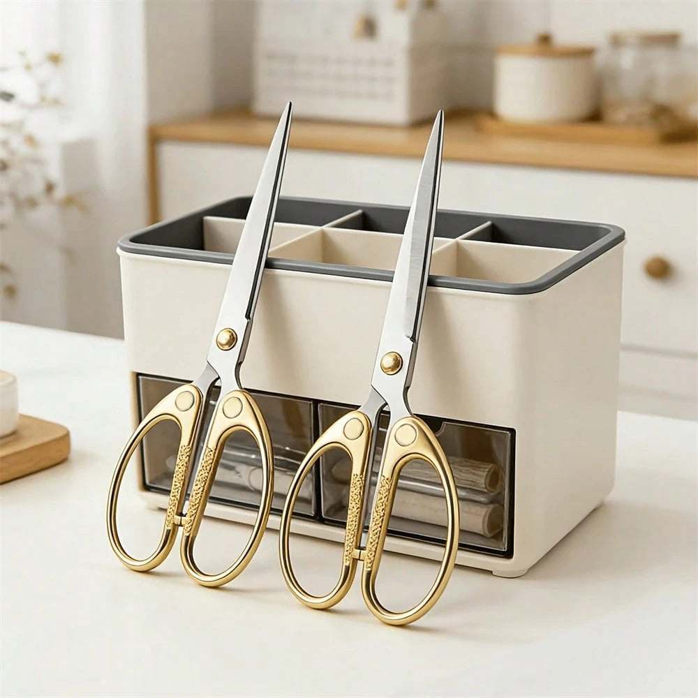 3pcs Scissors Set Office Scissors, Craft Scissors: 4.7 Inch, 5.3 Inch, 6 Inch, Ultra-Sharp Blades, Durable Office Scissors, Multi-Purpose Scissors For Home, School, Sewing, Fabric