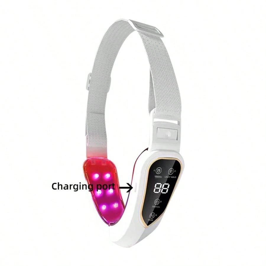 5-Mode 12-Intensity Face Massager, Vibration Lifting & Heating Double Chin V-Shape Massager, Smart Skin Tightening Device, Ideal Holiday Gift For Women