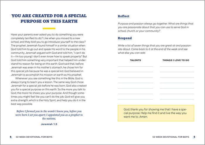 52-Week Devotional for Boys