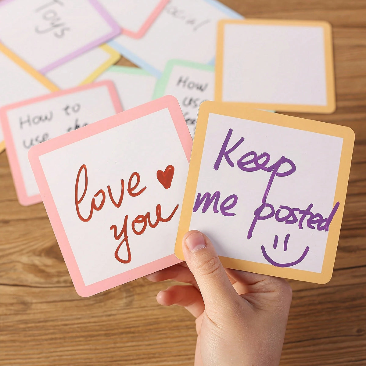 6/12/30pcs Reusable Magnetic Sticky Notes, 4x4 Inch- Back To School Special- Erasable Labels, Suitable For Whiteboards, Refrigerators, Lockers- Perfect For Office, Classroom Organization And Home R