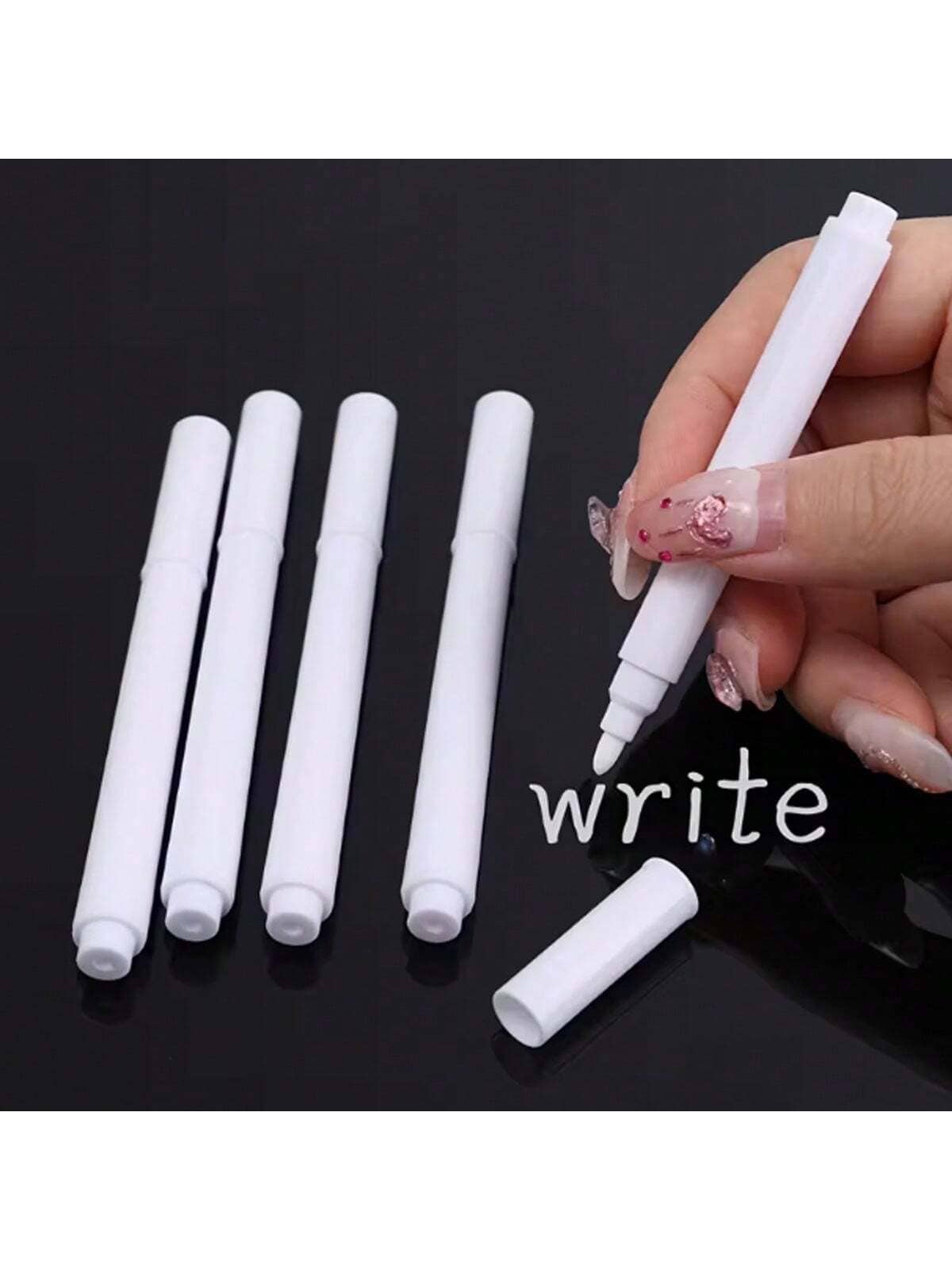 6/9 White Liquid And Colored Chalk, Quick Drying, Easy To Wipe, Suitable For Blackboard, Glass, Window, School, Office Supplies