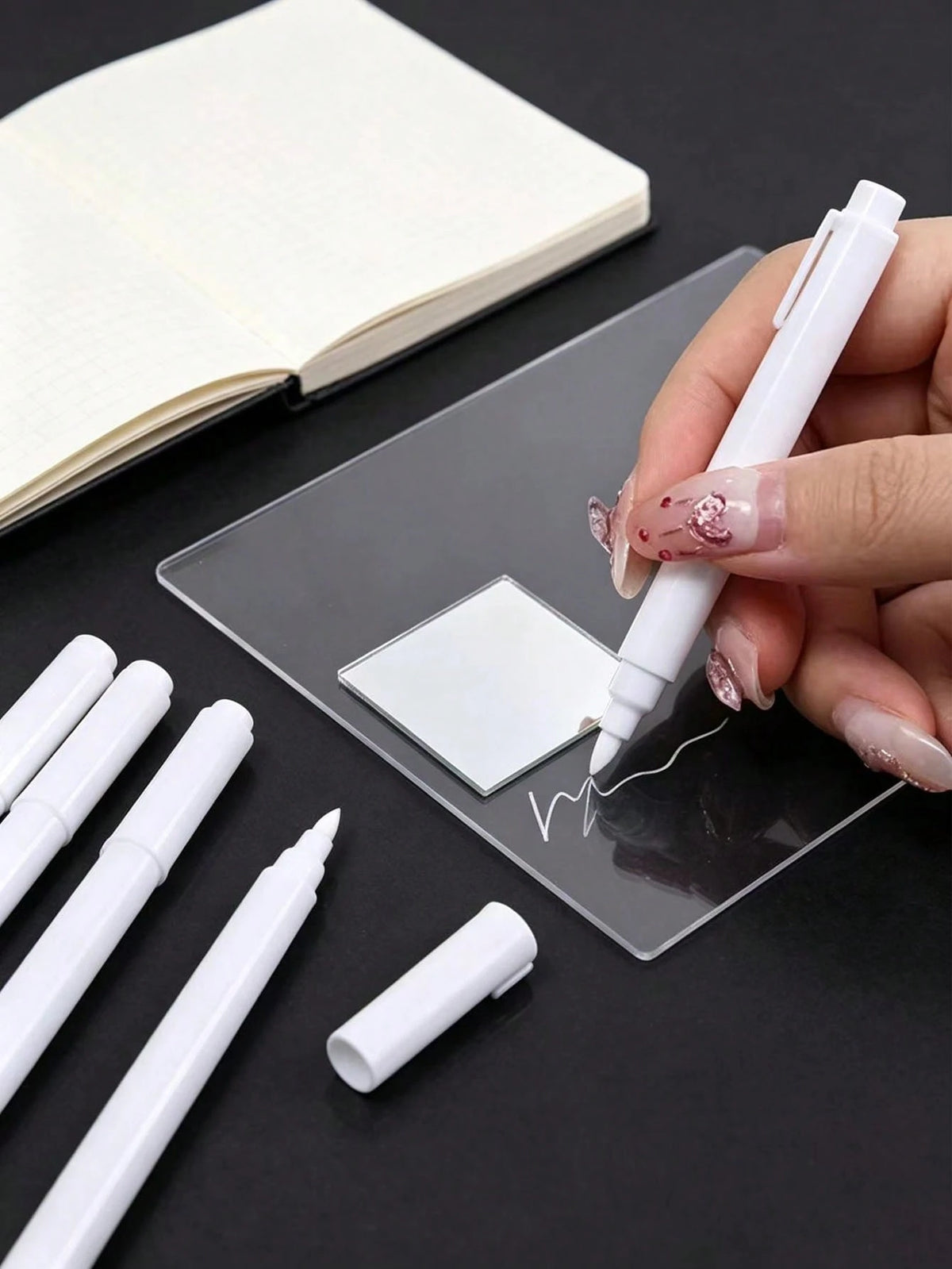 6/9 White Liquid And Colored Chalk, Quick Drying, Easy To Wipe, Suitable For Blackboard, Glass, Window, School, Office Supplies