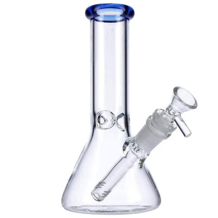 8" Mini Beaker w/ Color Lip