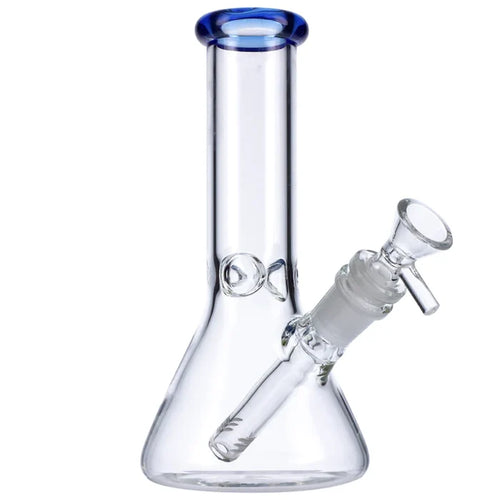 8" Mini Beaker w/ Color Lip