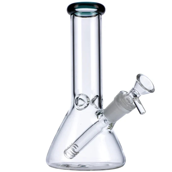 8" Mini Beaker w/ Color Lip