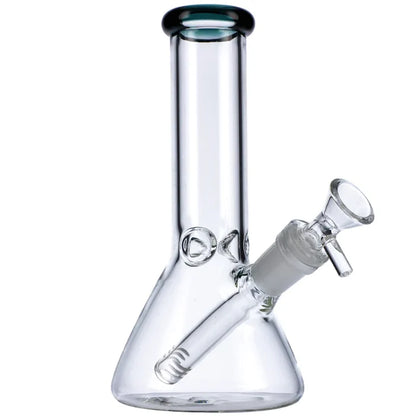 8" Mini Beaker w/ Color Lip