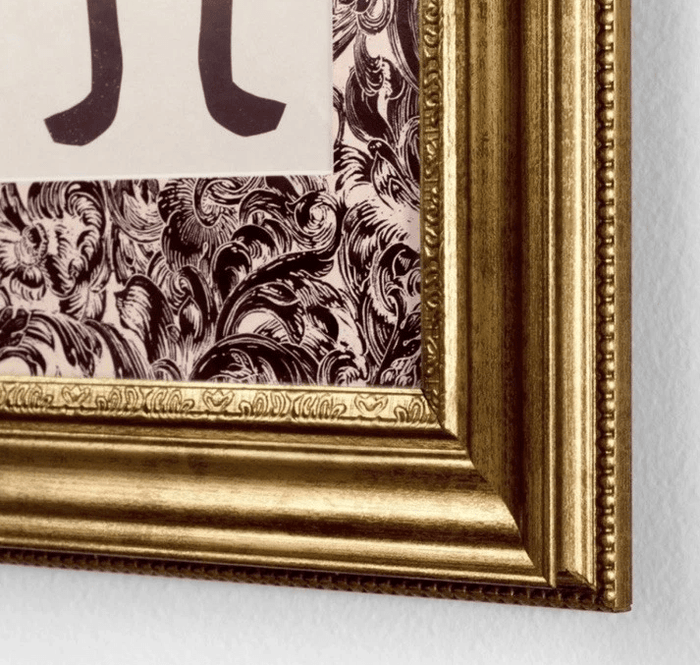 8"x10" Block Print Bow Framed Wall Art - Wichita Home Outlet