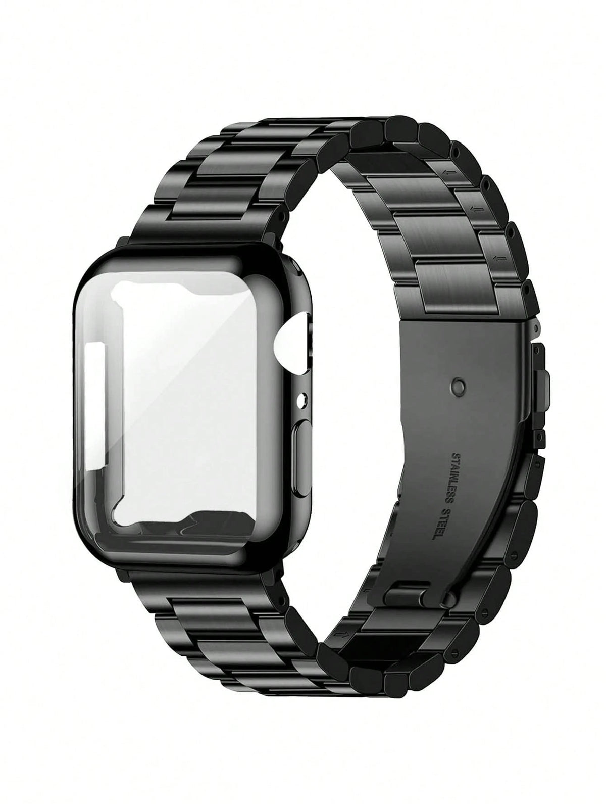 Adjustable Stainless Steel Metal Band + TPU Protective Case, Compatible With Apple Watch Ultra 3 2 1 Series 10/9/8/7/6/5/4/3/2/1, 38mm 40mm 41mm 42mm 44mm 45mm 46mm 49mm, Suitable For Men And Women