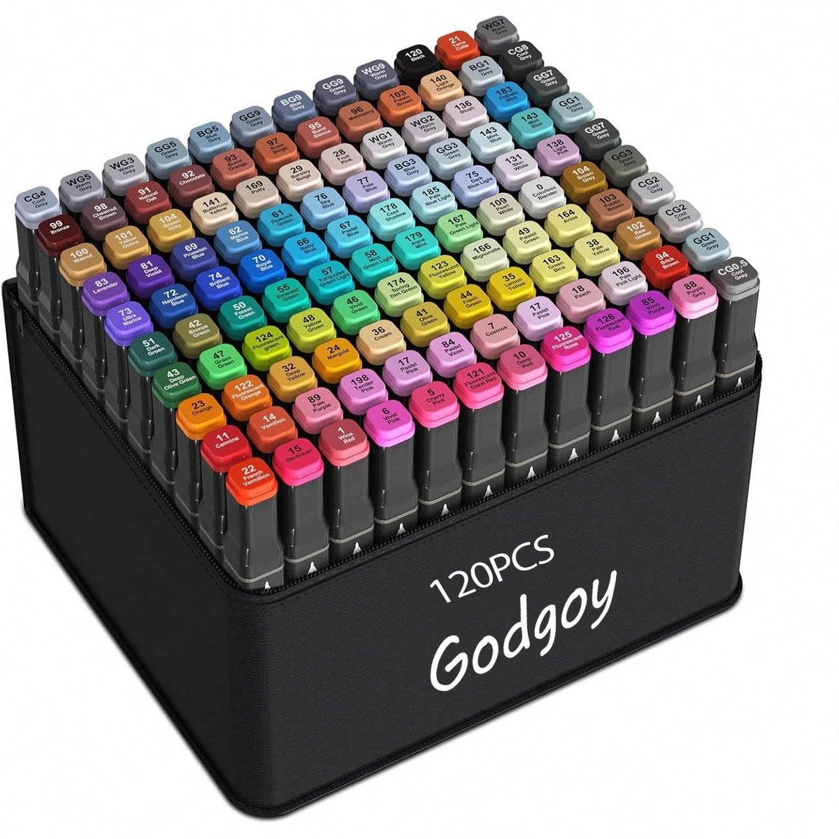 Alcohol Marker Set With Stand- Includes Dual Tip Blender Markers, Permanent Sketch Markers For All Your Art Needs- Top Halloween And Christmas Gift For Kids(80/120/168)