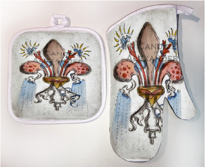 Pot Holder & Oven Mitt Set