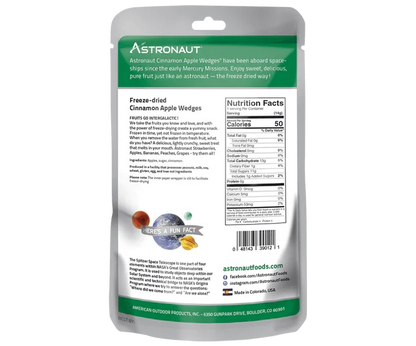 Astronaut Freeze-Dried Cinnamon Apple Wedges