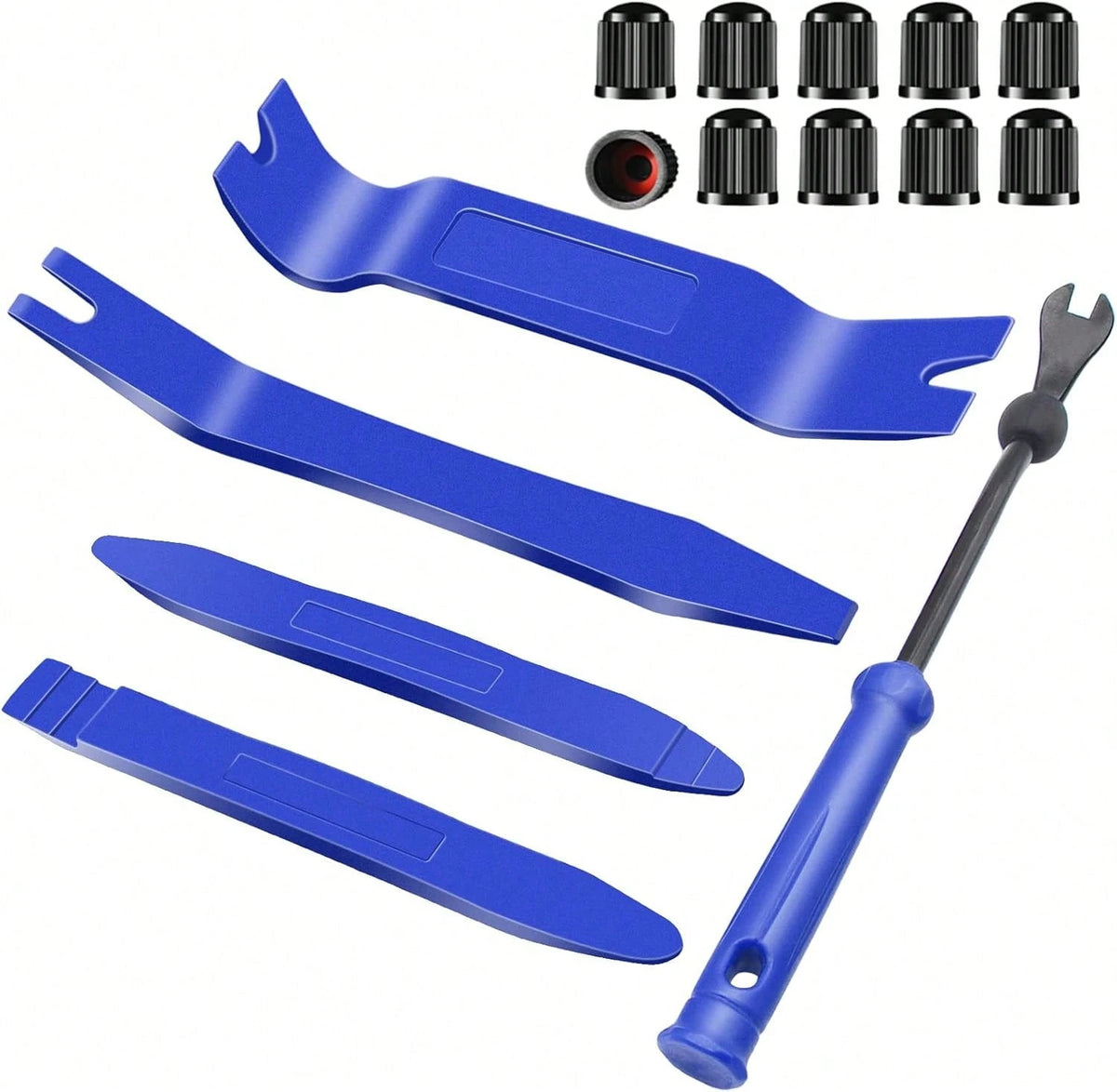 Auto Trim Removal Tool Kit, Wetado 15 Pcs Car Panel Door Window Tools Kit,Auto Clip Fastener Remover Pry Tool Set Blue