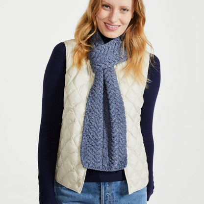 Ballina Aran Buttoned Denim Loop Scarf