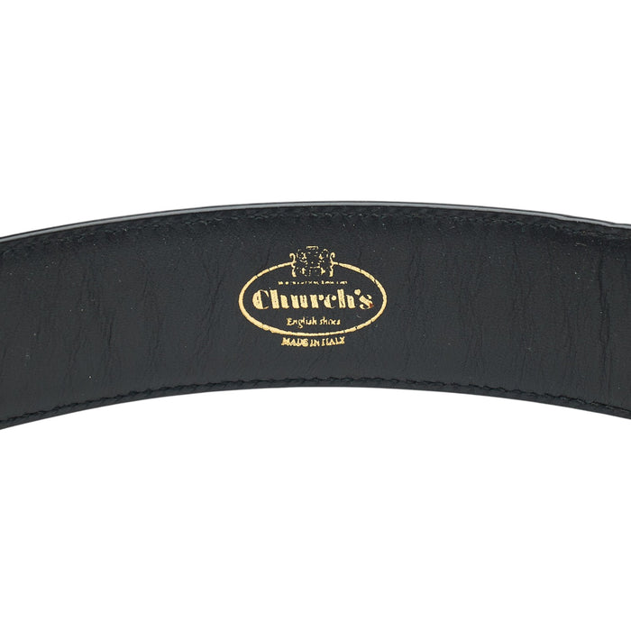 Black Leather Belt 32"