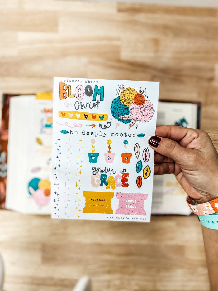 "Bloom in Christ" Sticker Sheet